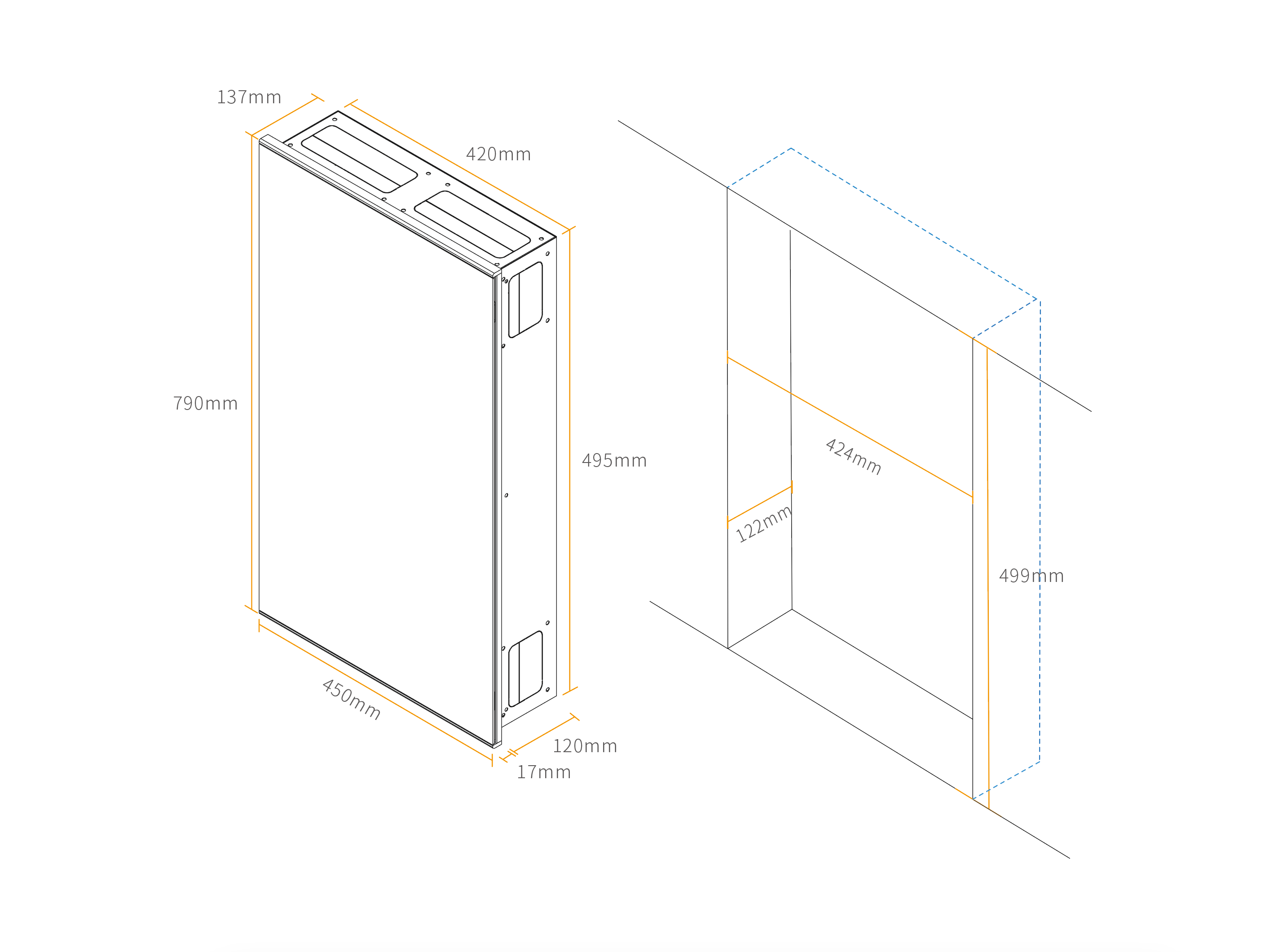Installation Diagram(flush mounted)